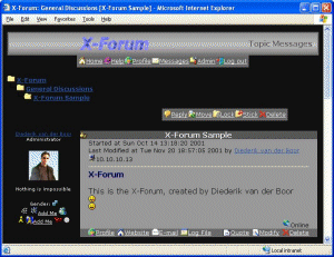 X-Forum Discussion Script